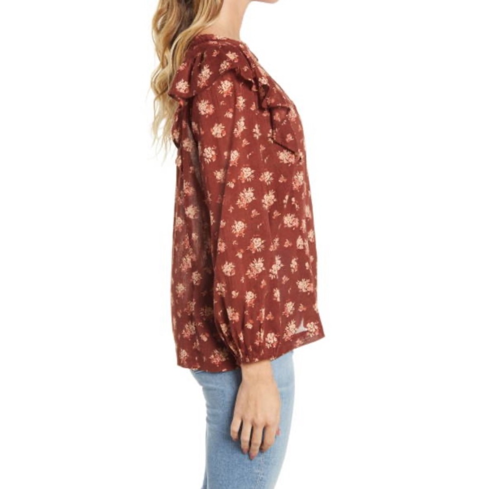 Madewell Ladder Trim Ruffle Top - Picture 4 of 5